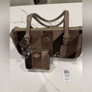 Coach Patchwork Asher Shoulder Bag and matching Snap Wallet